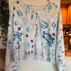 Sloop Jones Button-Up Blouse